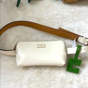 Kate Spade Saffiano leather zip top belt bag